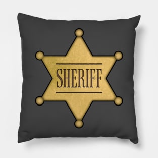 Wild West Sheriff's Badge Pillow