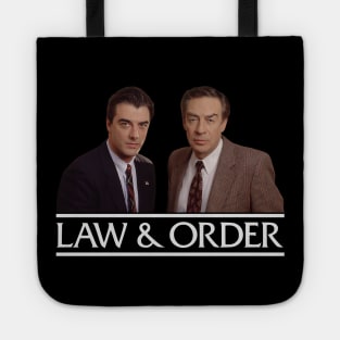 Law & Order - Logan, Briscoe - 90s Tv Show Tote