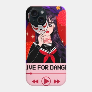 I Live For Danger Play Music Phone Case