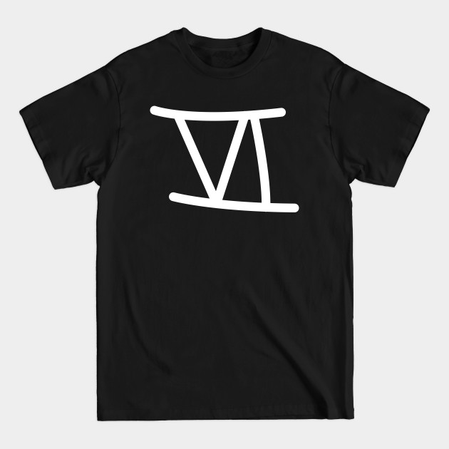 Disover Vi Tattoo, Violet, Six Roman Numeral - Vi - T-Shirt