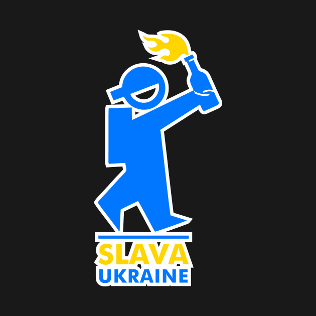 slava ukraine | civil resistance symbol by Slion