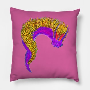 Spanish Shawl Nudibranch II Pillow