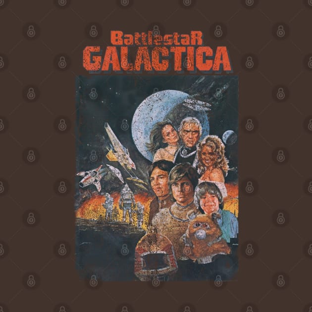 Vintage Distressed Battlestar Galactica by GeekGiftGallery