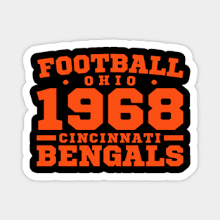 Football Ohio 1968 Cincinnati Bengals Magnet