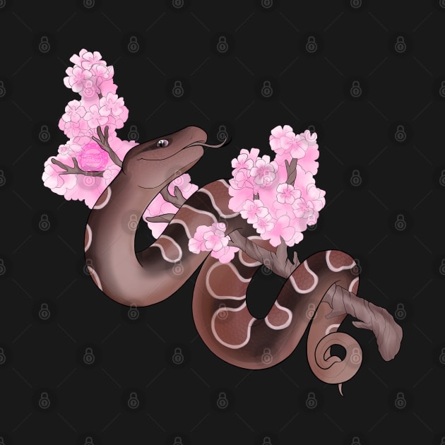 Pink Sakura Ball Python: Brown by kailanipinon