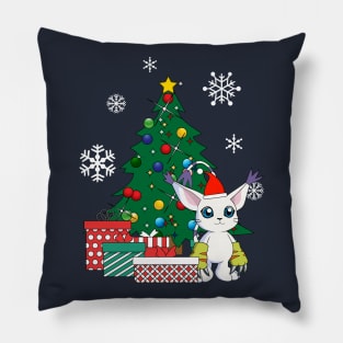 Gatomon Around The Christmas Tree Digimon Pillow