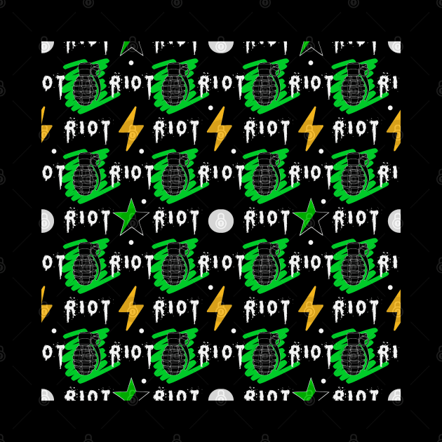 Green anarchism riot pattern by Meakm