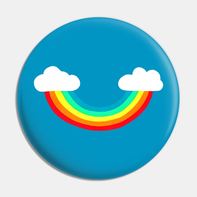 funny Rainbow cloud in the smile Pin by denissoe