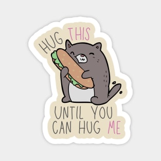 Cute Hug This Until You Can Hug Me Magnet