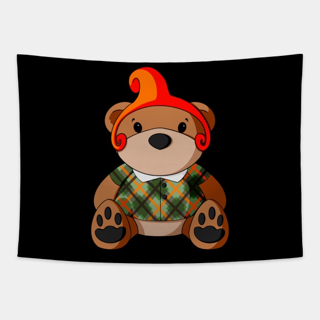 Oz Munchkin Teddy Bear Tapestry by Alisha Ober Designs