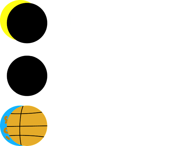 Basketball Eclipse Kids T-Shirt by TeeArts