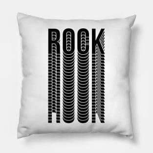 rock black design logo Pillow