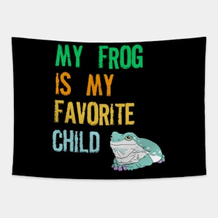 My Frog is my Favorite Child Tapestry