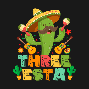 cinco de mayo theme 3 Year Old Mexican Fiesta Three esta T-Shirt