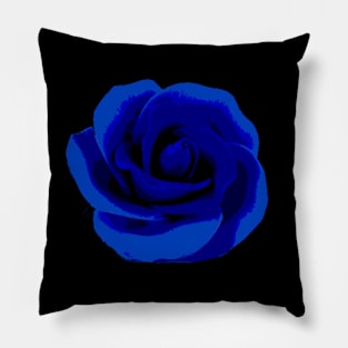 blue rose Pillow