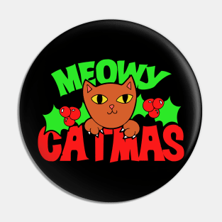 Meowy Catmas Pin