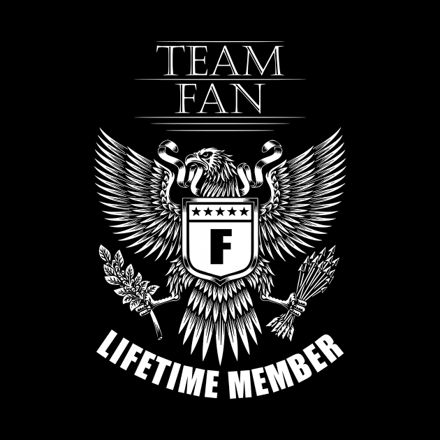 Fan Name Team Shirt Fan Lifetime Member by Luxury Olive Digital