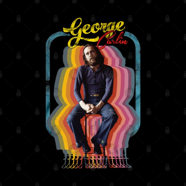 George Carlin Retro Fade by AricGazza