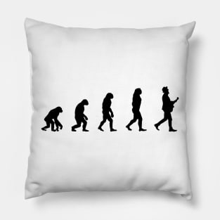 Evolution of Guitarman Pillow