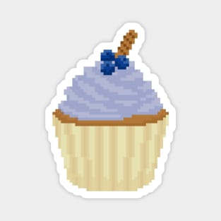 Periwinkle cupcake pixel art Magnet