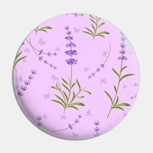 Lavender Pattern Pin