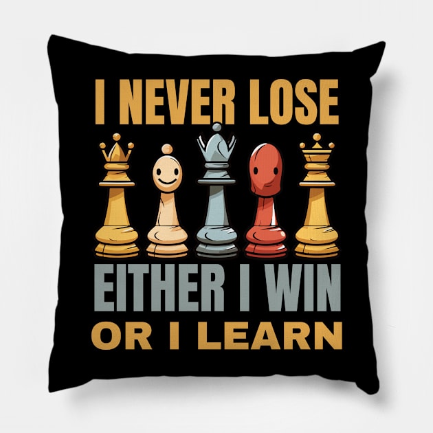 I never lose, I either win or learn nilson mandela quotes Pillow by TRACHLUIM