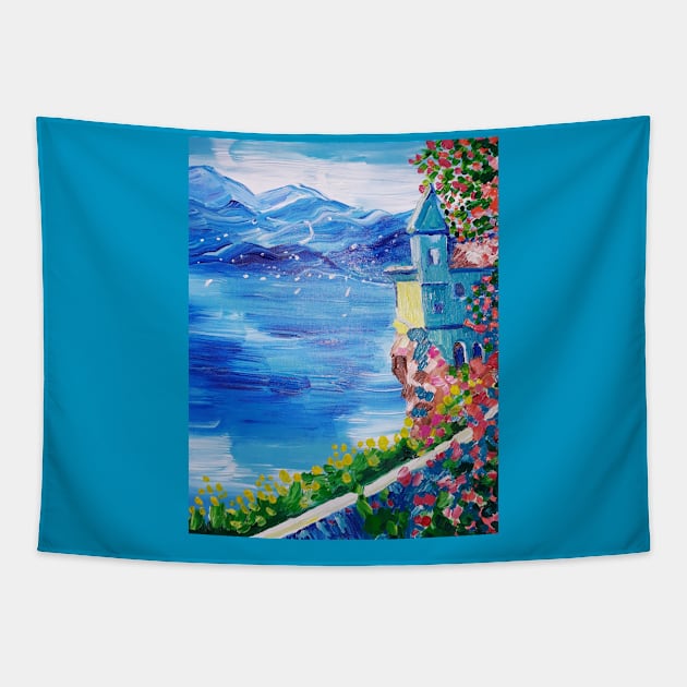 Lake Como,Italy Tapestry by Oregon333