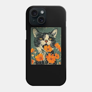 Maine Coon Cat Flowers Photo Cat Lover Gift Idea Phone Case