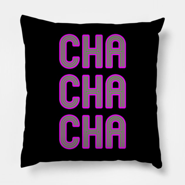 Cha Cha Cha Pillow by SquareClub