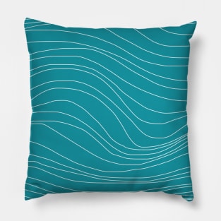 Aesthetic Abstract Waves Pillow