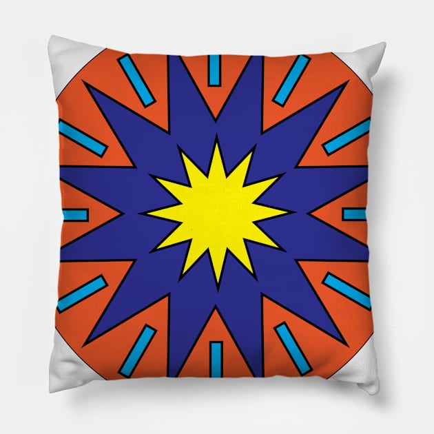 Star Circle design. Pillow by Madhur