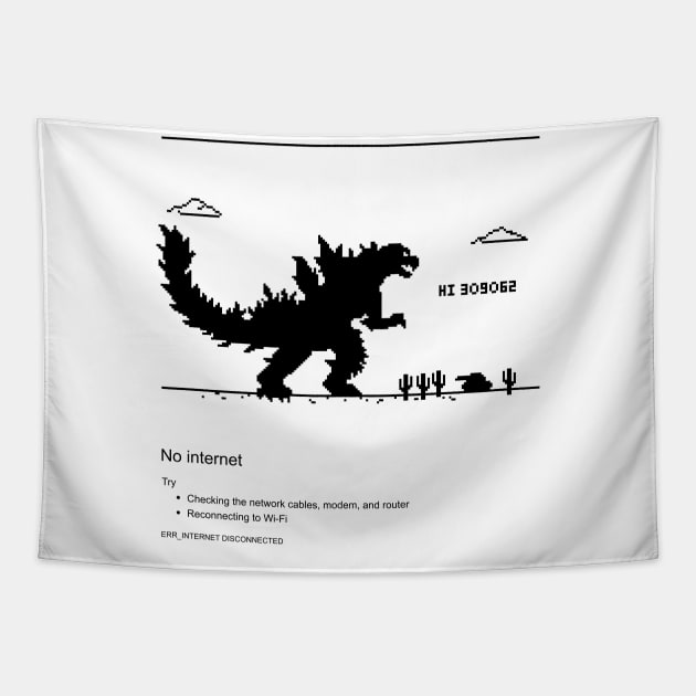 Godzilla Game Tapestry by polkadothero