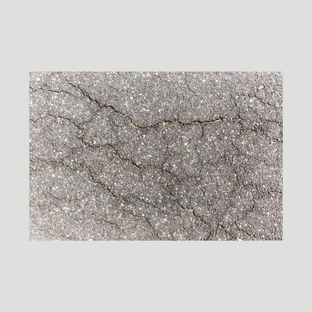 Cracked Asphalt Surface by textural