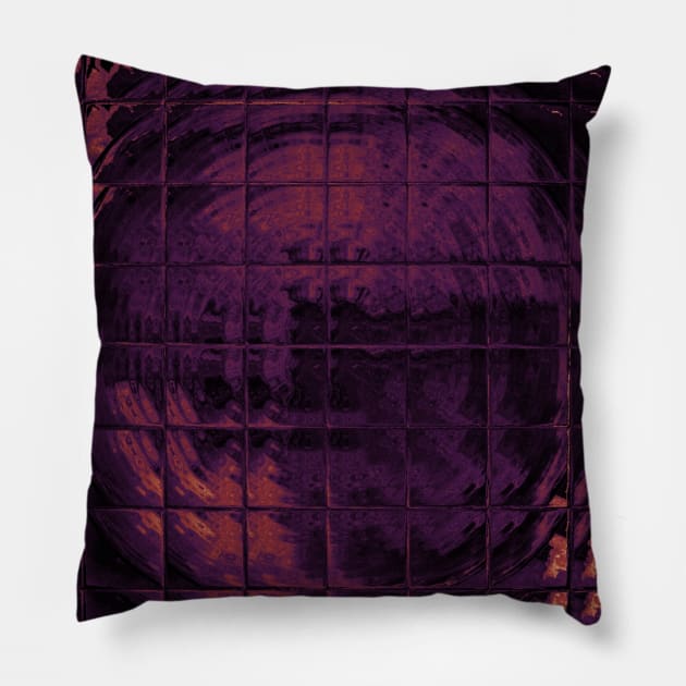 Mars Planet Fluid Pour Watercolor Pillow by Moon Art