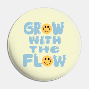 GROW WITH THE FLOW CUTE STICKER TEE Pin