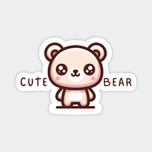 Cute Bear Illustration Magnet