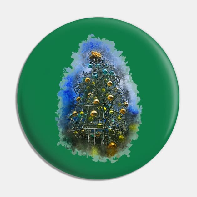 Styled Christmas Tree Pin by XtremePacific