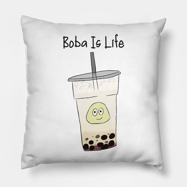 Boba Is Life Pillow by ToughCookie98