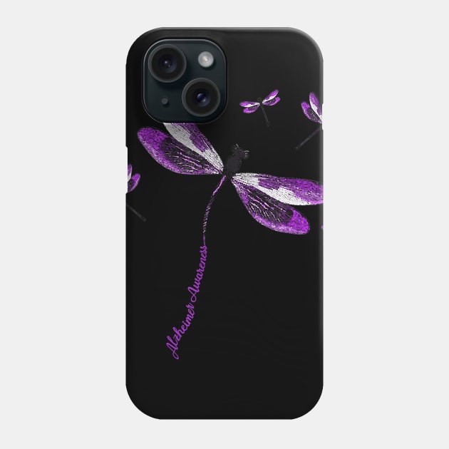 Dragonfly ALZHEIMER AWARENESS Gift Phone Case by thuylinh8