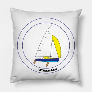 Thistle Sailboat Pillow