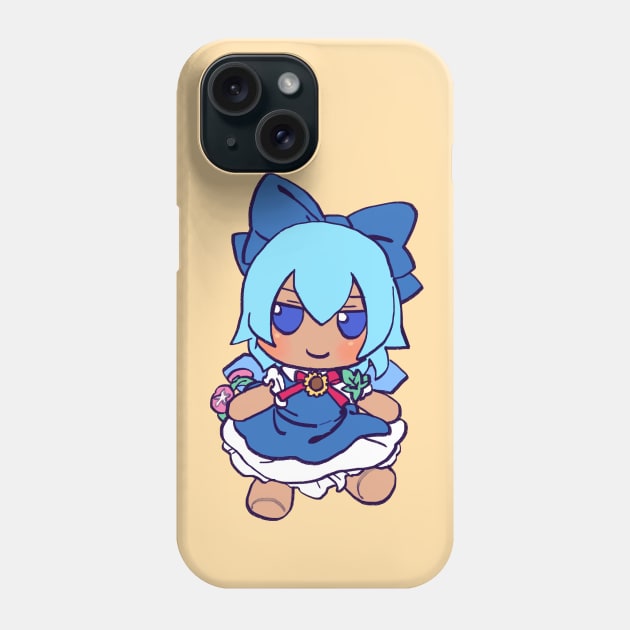 Mudwizard draws suntanned summer cirno fumo plush / touhou memes Phone Case by mudwizard