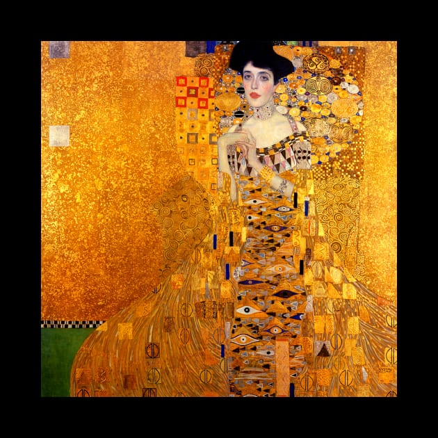 Gustav Klimt Famous art Portrait of Adele Bloch-Bauer I 1907 by CONCEPTDVS