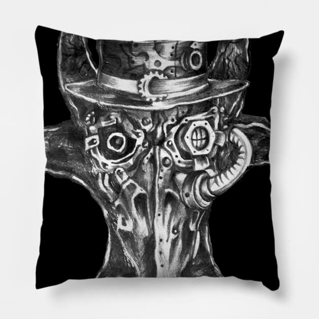 Steampunk Pillow by LosFutbolko