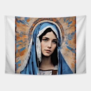 modern picture with Holy Mary Tapestry