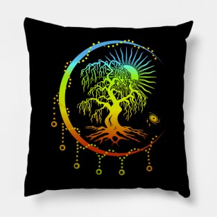 Om Esoteric Art - Tree of Life - Yoga Pillow