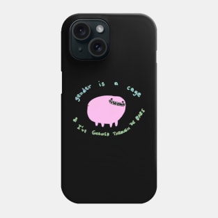 Gender is a cage Phone Case