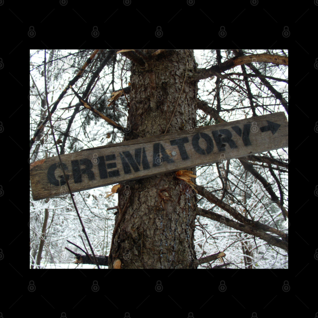 Spooky Crematory Sign Post - Crematory - Mug | TeePublic