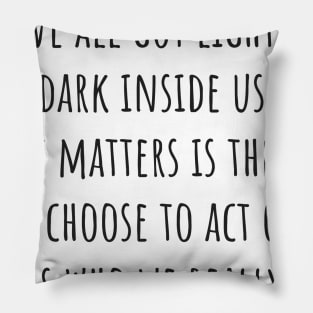 Light and Dark Pillow
