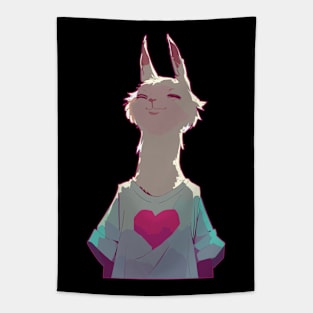 Llama in love Tapestry