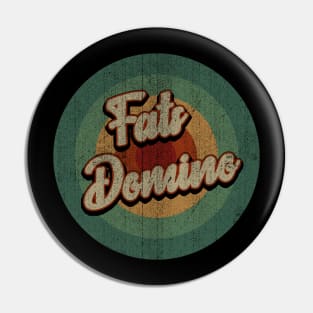 Circle Retro Vintage Fats Domino Pin